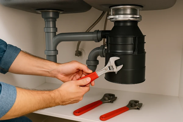 a male plumber smiling at the camera